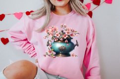 Retro Valentine Watercolor Clipart Bundle Product Image 9