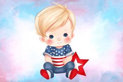 Patriot Baby Boy Sublimation Clipart Product Image 5