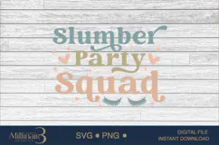 Slumber Party Squad Birthday Party SVG, Girls Spa Party Product Image 5