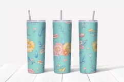 Cute Whale sublimation design. Skinny tumbler wrap design. Product Image 5