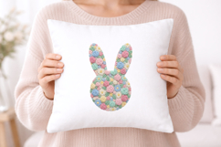 3D Floral Easter Bunny PNG Product Image 5