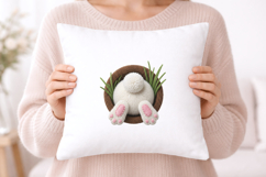 Knitted Easter Bunny Butt PNG Product Image 5