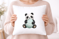 Easter Panda Crochet PNG Clipart Product Image 5