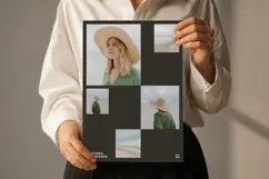 Clean Grid Travel Mood Board Photo Collage | Editable Canva Product Image 5