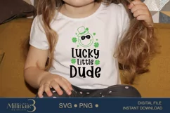 Lucky Little Dude Svg ,The Dude Svg,Birthday Dude Svg, Product Image 5