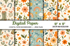 Digital Paper Backgrounds JPG Product Image 1