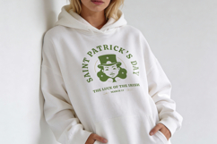 St. Patrick's Day Retro Woman SVG Product Image 5