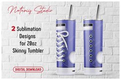 Monogram Sneaker patterns for 20oz SKINNY TUMBLER. Product Image 1