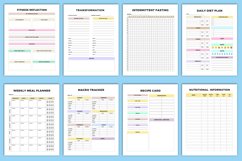 2025 Fitness Planner Bundle Canva Product Image 5