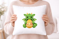 Easter Dragon Crochet PNG Clipart Product Image 5