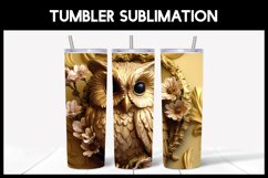 6 3D Owls Tumbler Sublimation |3D Tumbler Wrap Product Image 2