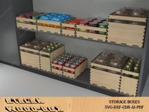 Kitchen Storage Boxes / Cupboard Organise Stackable Box SVG Product Image 5