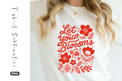 Let Your Blossoms Shine Inspirational Floral Retro Product Image 1