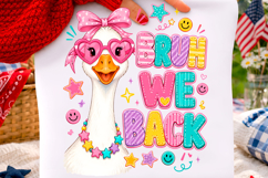 Bruh We Back Goose Shirt Product Image 1