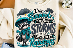 Funny Raccoon Sarcastic T-shirt PNG Product Image 1