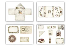 Vintage Library Room Junk Journal Kit| Junk Journal Product Image 6