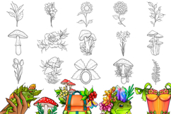 55 Cottagecore &amp; Fairycore Procreate Stamp Brushes Product Image 4