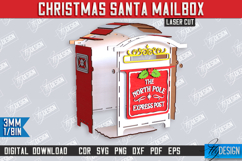 Santa&#039;s Mailbox Laser Cut | Christmas Post Box | Holidays Product Image 3