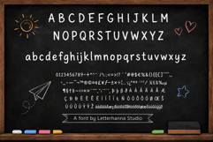 Warmstreak Chalk Font | Handwritten Chalkboard Textured Font Product Image 5