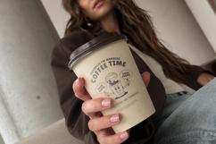 Celebrate Coffee Time Retro Morning Mascot T-Shirt Design Product Image 6