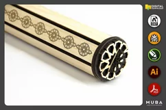 Wooden Pen Box, Gift Jewellery Box, Laser cut file Product Image 5