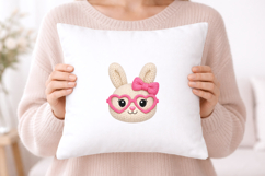 Knitted Easter Bunny with Glasses PNG Product Image 5