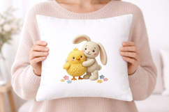 Easter Bunny and Chick 3D PNG Product Image 5