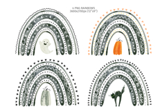 Halloween Clipart, Rainbows &amp; Patterns Product Image 5
