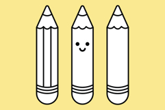 Cartoon Pencil Clip Art Set Product Image 5