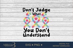 Don&#039;t Judge Be Understand Infinity Pride Autistic Awareness Product Image 5