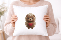 Knitted Hedgehog with Apple PNG Product Image 5