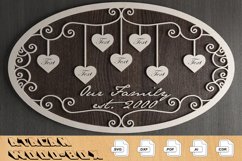 Members of Our Family Ellipse Boards / Family Tree Signs 307 Product Image 5