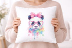 Cute Watercolor Panda PNG Product Image 5