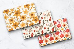 Warm Toned Watercolor Floral Patterns Product Image 5