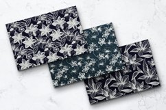 Luxury Floral Line Art Seamless Pattern Product Image 5