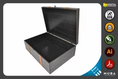 5 pcs Sizes Wooden Box, Jewellery Box Gift, Laser Cut File Product Image 5