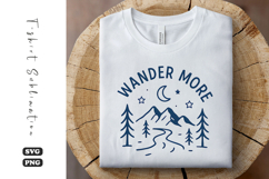 Wander More SVG | Camping T-Shirt Design Product Image 1