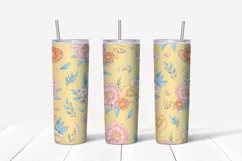 Cute Fish sublimation design. Skinny tumbler wrap design. Product Image 5