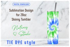 Tie Dye pattern for 20oz SKINNY TUMBLER. Product Image 1