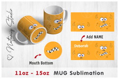 6 Funny Monster Patterns - 11oz-15oz Mouth Bottom Coffee Mug Product Image 5