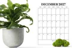 2027 Vertical 8.5x11 Inch Calendar Template Product Image 5