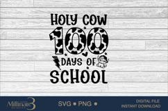 Holy Cow 100 Days Of School ,100Th Day Smarter Teacher Kids Product Image 5