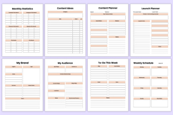 2026 Online Business Planner Canva Template Product Image 5