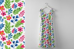 Vibrant Watercolor Floral &amp; Leaf Pattern Collection Product Image 5