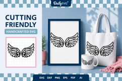Angel Wings SVG - Heavenly Wings Cut File Product Image 2
