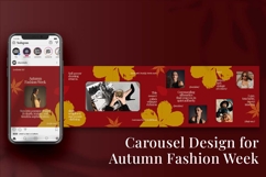 Autumn Fashion Week Instagram Carousel &amp; Canva Template Product Image 5