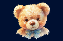16 Adorable Watercolor Teddy Bear Clipart Collection Product Image 4
