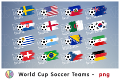 Big Bundle. 48 Soccer World Cup 2026 National Teams cliparts Product Image 5