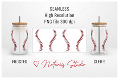 6 Baseball - Softball Seamless Patterns for 16oz LIBBEY CAN. Product Image 4