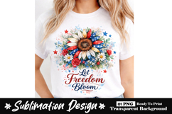 Let Freedom Bloom Clipart Sublimation PNG Product Image 1